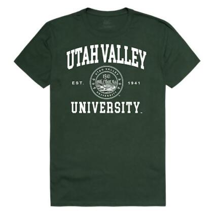 W Republic Apparel 526-210-FOR-01 Utah Valley University Seal Tee, Forest - Small 