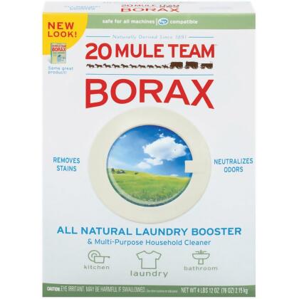 Dial DIA00201CT Borax All Natural 4 Laundry Detergent Booster Natural - Pack of 6 