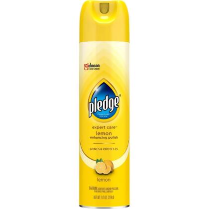 S. C. Johnson & Son SJN336298CT Pledge Expert Care Enhancing Polish, Lemon Scent - Case of 6 