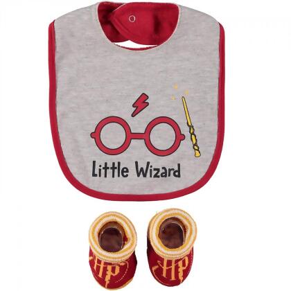 Harry Potter 816130 Little Wizard Bib & Sock Set - 2 Piece