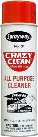 Sprayway CGCSW031CT 19 oz Crazy Clean All Purpose Cleaner - Case of 12 
