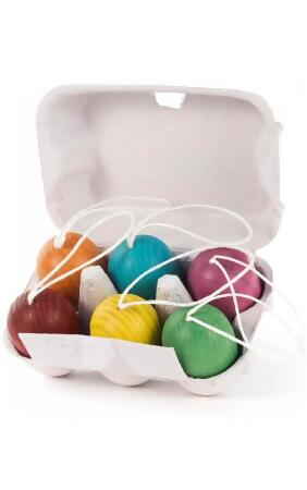 Dregeno Easter Ornaments - Assorted Easter Eggs - Set of 6