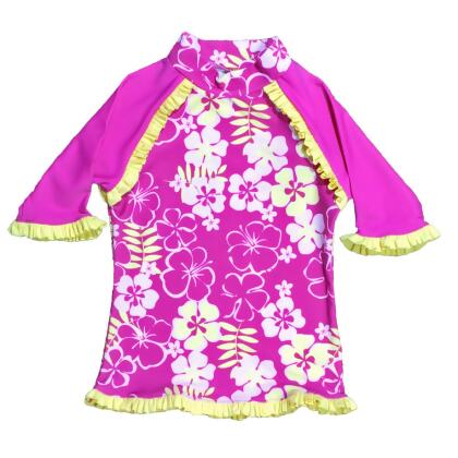 2013 Long Sleeve Rash Top, Sun Blossom Pattern - Size 0