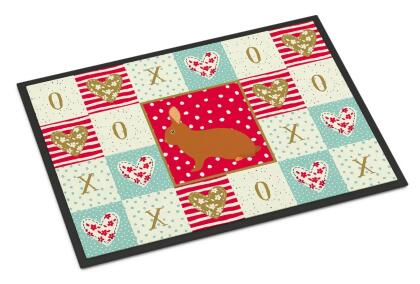 18 x 27 in. Rex Rabbit Love Indoor or Outdoor Mat 