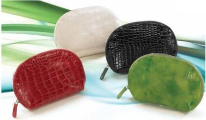 Cosmetic Bag - Crème Mock Croc Pack of 2 