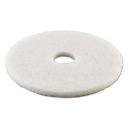 13 in. Standard Polishing Floor Pads - White - 5 Per Case 
