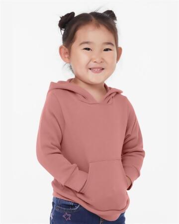 Bella & Canvas B11806655 Toddler Sponge Fleece Pullover Hoodie, Navy - Size 4T
