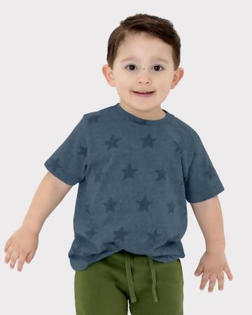 Code Five B04638753 Toddler Star Print T-Shirt, Royal Star - Size 2T