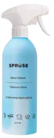 Spruse KHCH02307096 16 fl oz Glass Cleaning Spray, Fresh Platinum Shine 