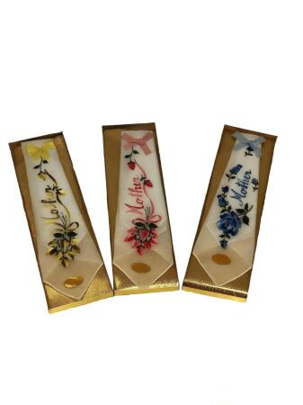 Mothers Day European Embroidered Hankie - Assorted Color - Pack of 3 