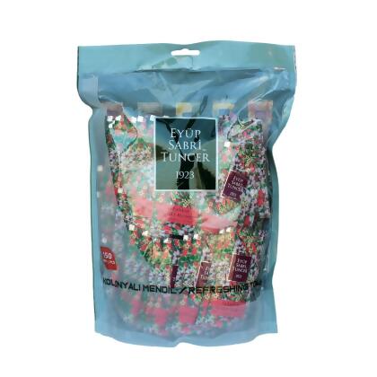Japanese Cherry Scent Wet Wipe Refreshment Towel Hand Sanitizer, Pack of 150 