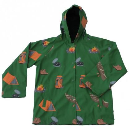 4 Toddler Childrens Camping Raincoat, Green