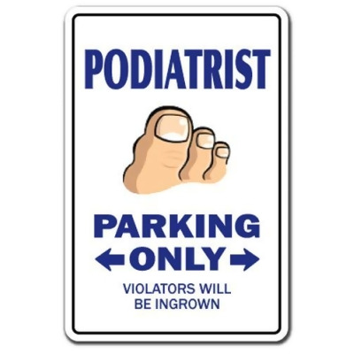 8 x 12 in. Podiatrist Decal - Toes Feet Doctor Nails Gross Foot Podiatry 
