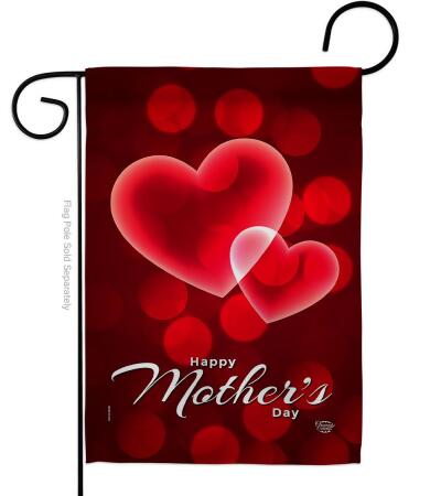 Love Mothers Day Family Mother 13 x 18.5 in. Double-Sided Decorative Vertical Garden Flags for House Decoration Banner Yard Gift 