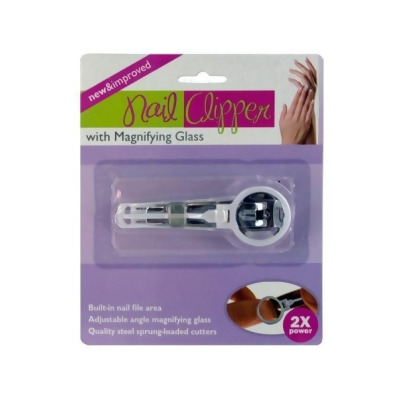 Unbranded NC-01 Nail Clipper with Magnifying Glass Case of 48 
