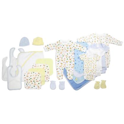 Bambini LS-0028 Baby Boy Layette Set, White & Blue - Newborn