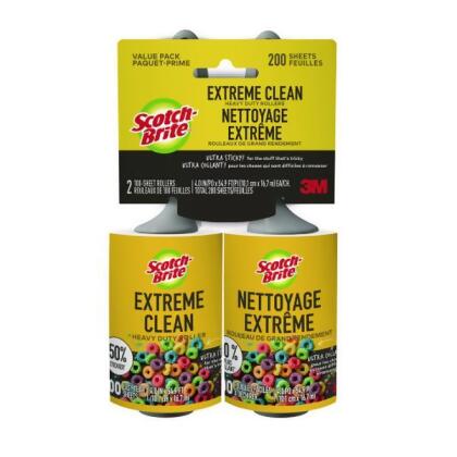 3M MMM830RS100TP Extreme Clean Lint Roller - Pack of 2 
