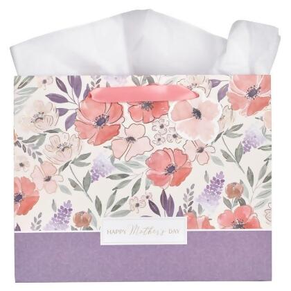 Christian Art Gifts 380611 Large Landscape Happy Mothers Day Gift Bag 