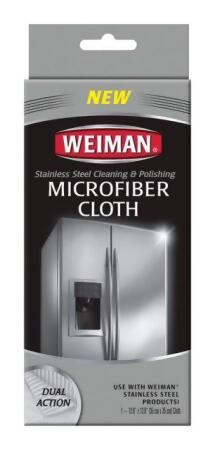 Weiman 504D Stainless Steel Cleaning & Polishing Microfiber Cloth- pack of 6 