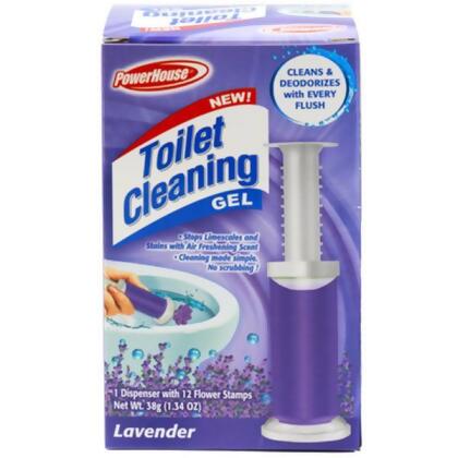 Regent Products 12190 Lavender 1 Dispenser & 12 Gel Stamps Powerhouse Toilet Cleaning Gel Kit - Pack of 12 