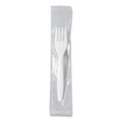 Dart SCCMOW10007 Mediumweight Plastic Cutlery Fork, White - 1000 Count 