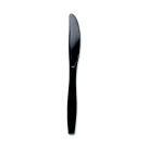 Dixie Foods Durable Heavyweight Shatter Resistant Knife, Black - 1000 Pack 