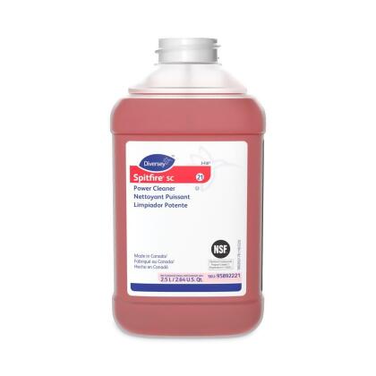 United Stationers Supply B3167525 Diversey Spitfire SC Power Cleaner - Pine Scent - Red - 2.5 Liter Bottle - Case of 2 