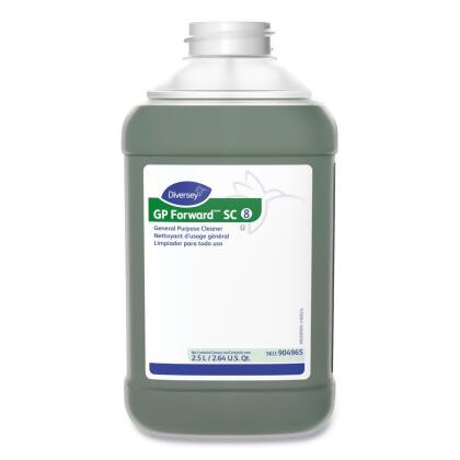 United Stationers Supply B3178298 Diversey GP Forward General Purpose Cleaner - Mild Citrus Scent - Green - 84.5 oz Bottle - Case of 2 