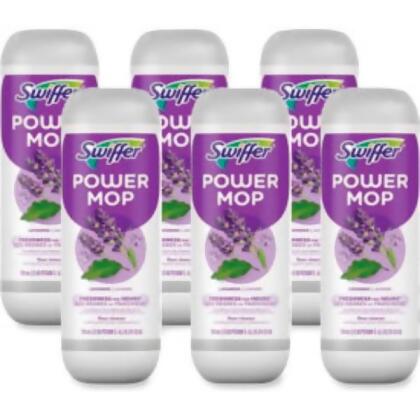 United Stationers Supply B3178272 Swiffer PowerMop Refill Cleaning Solution - Lavender Scent - 25.3 oz Refill Bottle - Case of 6 