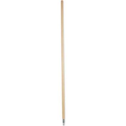 United Stationers Supply B260202 Boardwalk Metal Tip Threaded Hardwood Broom Handle - 1.13 x 60 in. - Natural - Pack of 6 