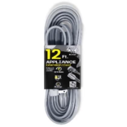 Grip Tight Tools 12 ft. 14-3 SPT Appliance Cord, Gray 