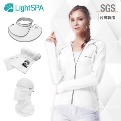 Light SPA美肌光波全效能防曬超值五件組_扣扣帽 
