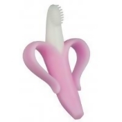 Baby Banana Infant Teething Toothbrush Pink Baby Banana Infant Teething Toothbrush Pink