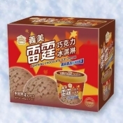義美雷霆巧克力冰淇淋(4杯/盒) 義美雷霆巧克力冰淇淋(4杯/盒)