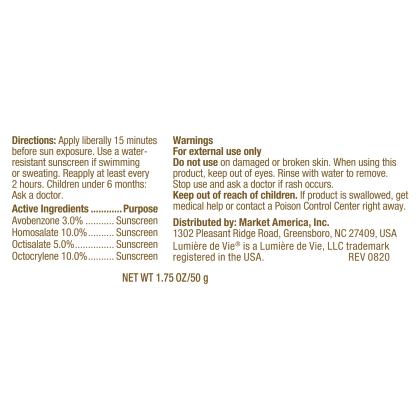 Lumière de Vie&reg;极净透白防晒乳SPF 50