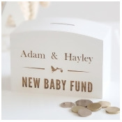 White Wooden Money Box White Wooden Money Box