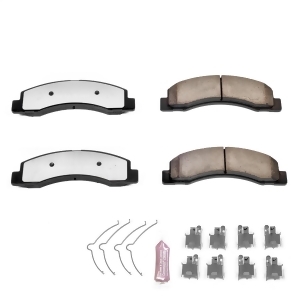 Power Stop Z36-756 Disc Brake Pad Truck and Tow Severe Duty Front - All