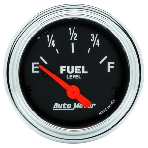 Autometer 2516 Traditional Chrome Electric Fuel Level Gauge - All
