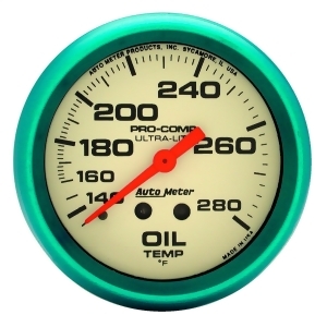 Autometer 4541 Ultra-Nite Oil Temperature Gauge - All