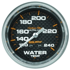 Autometer 4832 Carbon Fiber Mechanical Water Temperature Gauge - All