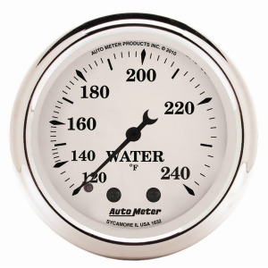 Autometer 1632 Old Tyme White Mechanical Water Temperature Gauge - All
