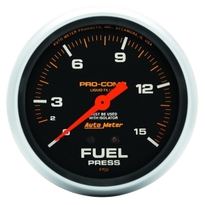 Autometer 5413 Pro-Comp Liquid-Filled Mechanical Fuel Pressure Gauge - All
