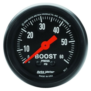 Autometer 2617 Z-Series Mechanical Boost Gauge - All