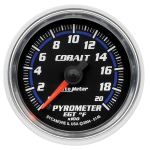Autometer 6145 Cobalt Electric Pyrometer Gauge Kit - All