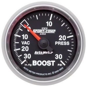 Autometer 3603 Sport-Comp Ii Mechanical Boost/Vacuum Gauge - All