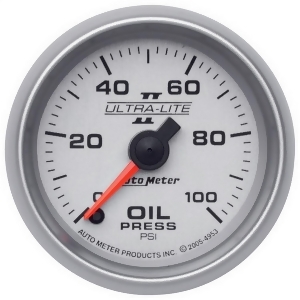 Autometer 4953 Ultra-Lite Ii Electric Oil Pressure Gauge - All