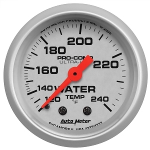 Autometer 4333 Ultra-Lite Mechanical Water Temperature Gauge - All