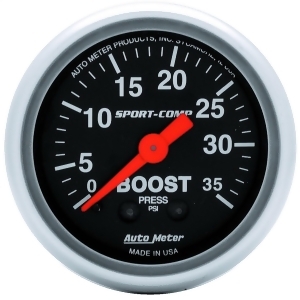 Autometer 3304 Sport-Comp Mechanical Boost Gauge - All