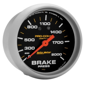 Autometer 5426 Pro-Comp Liquid-Filled Mechanical Brake Pressure Gauge - All