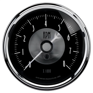 Autometer 2096 Prestige Series Black Diamond Electric Tachometer - All